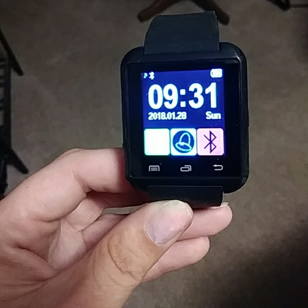 Black smart watch